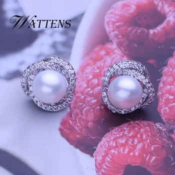 Naturlige perle øreringe til kvinder pearl smykker hvid pink lilla øreringe boheme tilbehør bryllup part gave fremme nye