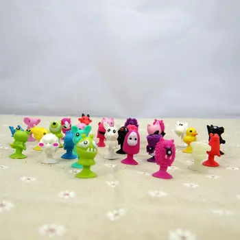50 STK/pose god Cupule børn Cartoon Animal Action Figurer, legetøj Sucker kids Mini-Suction Cup Collector Kapsel model