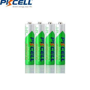 2/4PC PKCELL NIMH AAA Genopladelige Pre-charged Ni-MH-Lavt selvværd-afladet AAA-Batterier 1,2 V 600mAh 1200Cycles