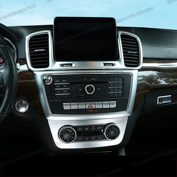 Lsrtw2017 Bil Indvendigt Tilbehør Center Kontrolpanel Gear Lyd Window Frame Trim til Mercedes Benz Ml Gl Gle Gls W166 X166