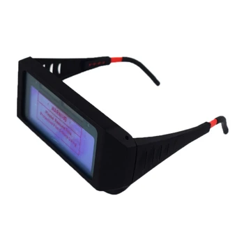 Automatisk Fotoelektriske Svejsning Briller Soldrevne Auto Mørkere Svejsning Maske Hjelm Øje Goggle Svejsning Glas
