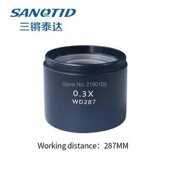 Gratis transporta WD165 0.5 X, 2X 1X 0,7 X Stereo-Mikroskop linse med 1-7/8