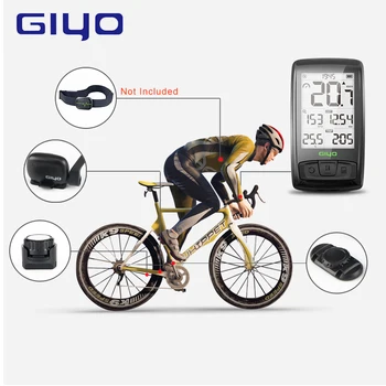 GIYO Trådløse Bluetooth4.0 Computer Montere Holderen Cykel Speedometer Hastighed/Kadence Sensor Vandtæt Cykling Cykel Computer