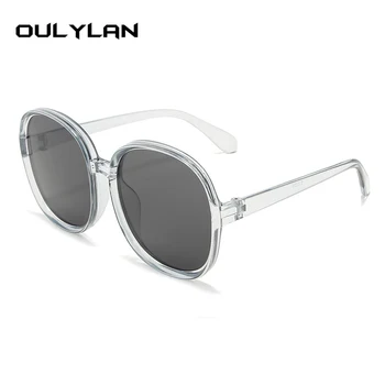 Oulylan Vintage Overdimensionerede Solbriller Kvinder Luksus Brand Designer Runde solbriller Retro Cirkel Briller Damer Nuancer UV400