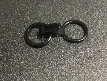 Gratis forsendelse, 100 sæt / parti nylon belagt bra metal ring med krog bra clipper 0.4