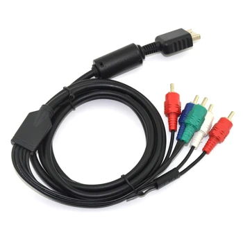 10 STK Nye Sony PS2 PS3 HDTV AV-Audio-Video-komponentkabel for PS2 PS3 Spil kabel Ledning Component Kabler