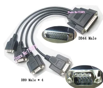 DB44 Mand til DB9 Male 44P at 9P Mandlige MOXA Serial port card 44Pin/9Pin Male Kabel DB44 til RS232/RS422/RS485 DB44Pin at DB9in Line