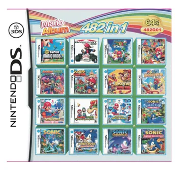 482 Spil i 1 NDS Spil Pack Kort Mario Album, Video Game Cartridge Konsol Kort Kompilation til DS 2DS 3DS New3DS XL