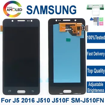 Super AMOLED-LCD-Skærm Til Samsung Galaxy J5 2016 J510 J510F SM-J510FN J510H/DS LCD-Skærm Touch screen Digitizer Assembly
