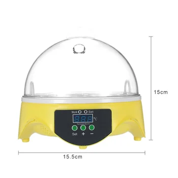 7Egg Mini Digital Æg Inkubator Hatcher Gennemsigtige Æg, Ruge-Maskine Automatisk Temperatur Kontrol For Kylling Duck Fugl Æg