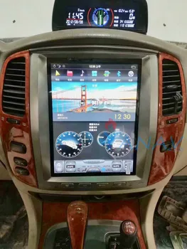 Bil GPS navigation tesla Android bil radio-afspiller Til TOYOTA LAND CRUISER LC100 2002-2007 bil stereo video lodret skærm playe