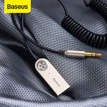 Baseus Bluetooth Car lydkabel 5.0 Sender Trådløse Modtager Bil AUX 3,5 mm Jack Adapter Bluetooth Audio Adapter Kabel