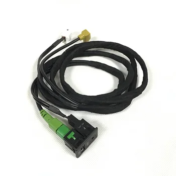 BODENLA RCD510 RNS315 USB-AUX-Stik Socket Interface Med Ledninger Audio Adapter Kabel Til VW Passat B6 B7 CC Polo Touran