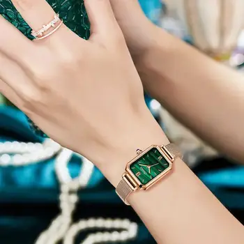 SUNKTA nye romantiske kvinders watch peacock grønne dial mode stil Japansk quartz movement mesh bælte Montre Femme Reloj Mujer