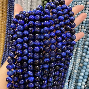 Natursten 10 mm Blå tiger eye Perler til Smykker at Gøre DIY-Halskæde og Armbånd Tilbehør