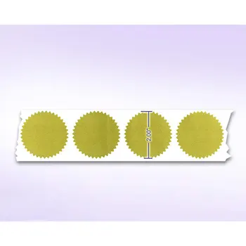 500Pcs Præget Folie Klistermærker Blank Attest Forsegling Etiketter -2