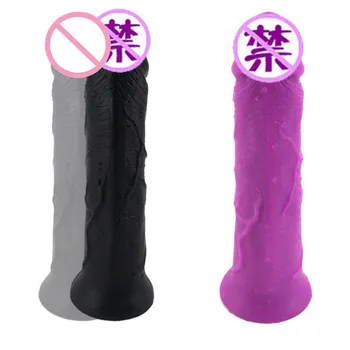 Nye Realistisk Dildo vandtæt simulering blød dildo, Sex Produkt Fleksibel Penis med tekstureret aksel, Voksen Sex legetøj til kvinder