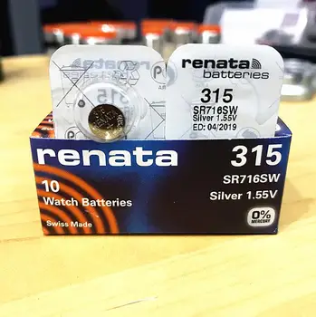 5pc sølvoxid renata Ur Batteri 315 SR716SW 716 1.55 V originale mærke renata 315 renata716 batteri