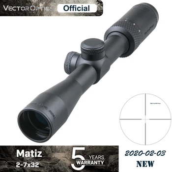 Vektor Optik Matiz 2-7x32 Riffelsigte 1 Inch 25,4 mm Jagt Optisk Rifle Anvendelsesområde Afprøvet på Rigtige Skydevåben .223 .308win & Luftkanon
