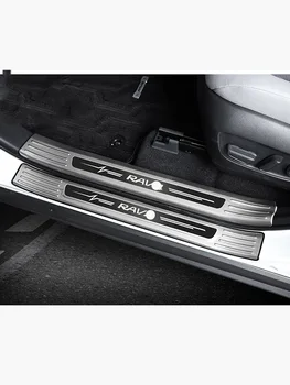 For Toyota RAV4-2020 Rustfrit Stål Indvendig Dør Karmen Protector Pedal Scuff Plate Dække Trimmer Tilbehør
