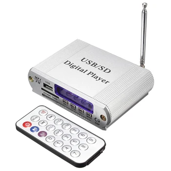 Mini Bil USB Digital LED SD-o Forstærker Forstærker MP3 Dekoder SD - / MMC-Kort U Stick FM-Radio Afspiller Fjernbetjening med fjernbetjeningen c