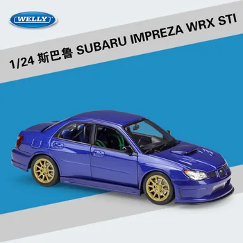 Welly 1:24 Subaru Impreza WRX STI legering bil model Diecasts & legetøjsbiler Indsamle gaver Ikke-fjernbetjening type transport toy