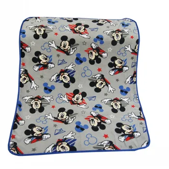 Disney Super Blød Flannel Grå Mickey, Minnie Mouse med, der er Omfattet Kant Tæppe Kaste til Baby Drenge Piger 100x125cm