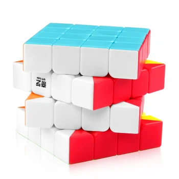 D-FantiX Qiyi Qiyuan S 4x4x4 Magic Cube qiyi 4x4 Speed Cube Stickerless Puslespil Legetøj Gave til Børn, Voksne Drenge Piger