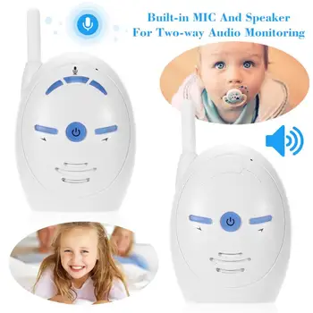 V20 Bærbare Baby Sitter 2,4 GHz Baby Monitor Audio Digital Voice Broadcast Dobbelt Tale Walkie-talkie