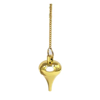 Pendulet vedhæng mandlige Dowsing Healing Pyramide åndelige Reiki penduler for dowsing Charme, Chakra Amulet, guld, rose guld Kobber