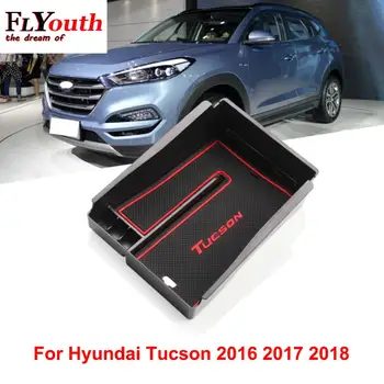 Bil Armlæn Opbevaring Boks For Hyundai Tucson 2016 2017 2018 Central Kontrol Armlæn Box Auto Interiør stying Tilbehør