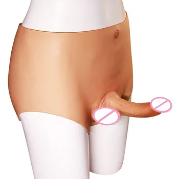 2020 Super Blød Realistisk Dildo Bære Bukser Håndsex Enhed, Strapon Lesbisk Rigtig Penis G-Spot Stimulator Sexlegetøj Til Kvinde