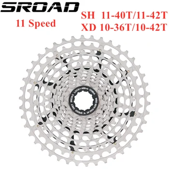 SROAD 11s 10-36T 10-42T 11-42T 11 hastighed MTB Cykel Kassette STÅL CNC Cykel Freeewheel passer til SRAM XD Super Lys CNC Lavet 261g