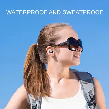 F9-En Smart Touch Digital Display Mini Bluetooth 5.0 Øretelefon Ægte Trådløse Hi-Fi-Headset Øretelefoner Airpods