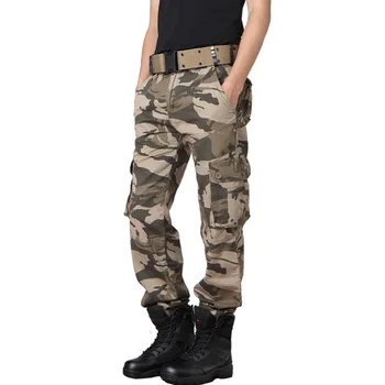 Militære Camo-Bukser Mænd Løs Bomuld Army Bukser Casual Hip Hop Cargo Camouflage Bukser Mænd Pantalon Camuflaje