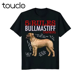 Mode Hot 5 Regler for Bullmastiff Ejere t-shirt T-shirt T-shirt Tee