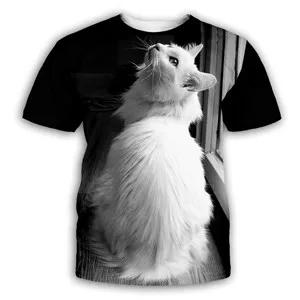 PLstar Kosmos Sloth/Alpaca/Pizza T-shirt til Mænd, Kvinder, Dyr 3D-T-Shirt sjov Sommer Kort Åndbar Langærmet Tshirt Plus Størrelse