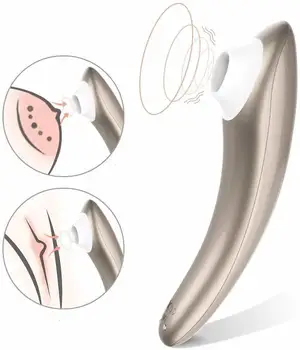 Klitoris stimulator, 10 typer af adsorption lufttryk wave teknologi, vandtæt legetøj, genopladelige legetøj for kvindelige elskere