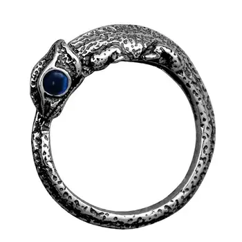 Nye kreative munden Plain Sølv Ring i Kinesisk stil små unikke håndværk lys luksus mandlige og kvindelige dominerende smykker