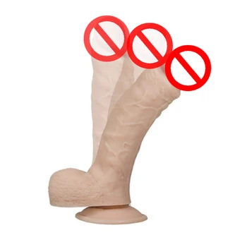Hot Silikone Blød Realistisk Dildo Sugekop Mandlige Kunstig Penis Pik Kvinder Masturbator Sex Legetøj For Voksne Kvinder Penis Dildo