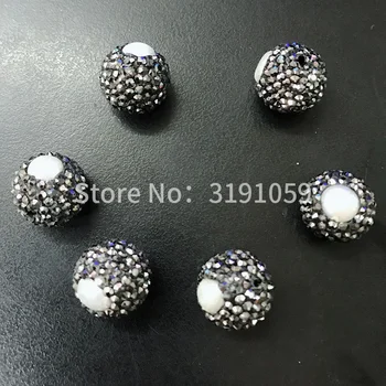 Lille sort kugle, perlerne i Usa og Europa populære DIY-små smykker kæde armbånd i 2018