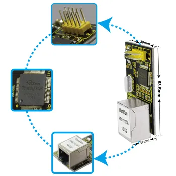 Gratis forsendelse! Keyestudio W5100 Ethernet-Netværk Modul til Arduino UNOR3