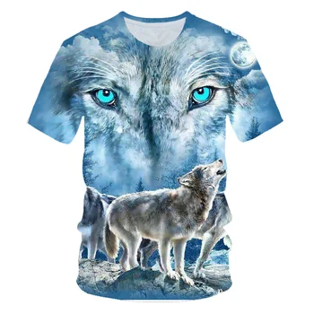 Brand Wolf T-shirt Kvinder Sne Tøj Jungle Tshirt Toppe Tøj 3d-T-shirt Dame Hip hop Sexet Top Tee Kvindelige
