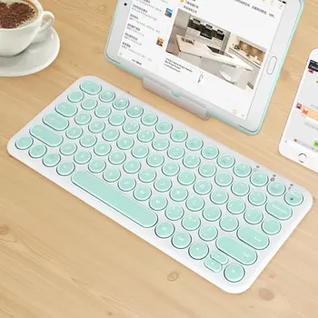 Genopladelige Trådløse Bluetooth-Tastatur Til iPhone, Tablet, Bærbar PC Gamer Lydløs Gaming Computer Tastatur iPad Tastatur