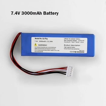 3,7 V 3000mAh Batteri Til JBL Flip 4 3 7.4 V 5000mAh Xtreme GRÅ Li-Polymer Genopladeligt Bluetooth Højttaler GSP872693