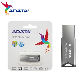Original Adata 128GB Metal Memory Stick 64GB USB-3.2 Flash-Drev, Pen Drive 32GB High Speed UV350 USB-Pendrive, Til Computer
