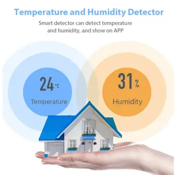 Trådløs Temperatur Luftfugtighed Sensor Lang Standby Smart Home Low Power Sensor Real-time sporing Arbejde Med eWelink APP