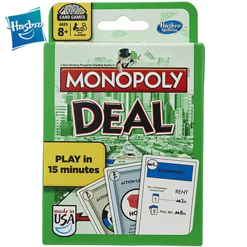 Hasbro Monopoly Deal Kort, Brætspil, Spillekort Poker Familie Puzzle Party Toy Team Building Funny Kids Legetøj Julegave