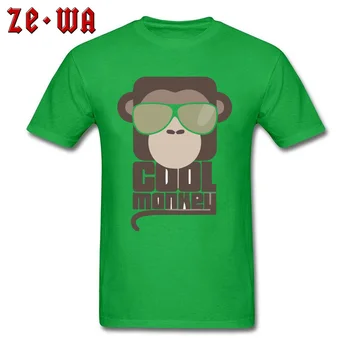 Sjove T-shirt Cool Abe Toppe Mænd Tegneserie T-Shirts Brev Tees Bomulds-Tshirt Briller Gorilla Enkel Stil, Sweatshirts Fyldt Grå