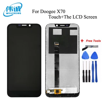 Nye Testet For DOOGEE X70 LCD-Sensor Touch Skærm Digitizer Med frame Skærm modul Reparation Udskiftning af Dele